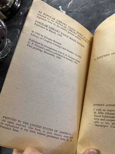 Send A Gunboat By Douglas Freeman 1964 Popular Library Eagle Books Edition - Imagen 3 de 5