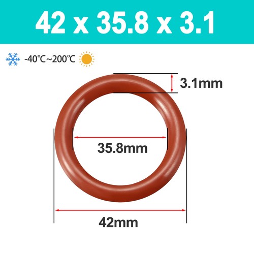 Silicone Rubber O-Rings Metric Food Grade 3.1mm Cross Section 2.8mm-393.8mm ID - Picture 59 of 170