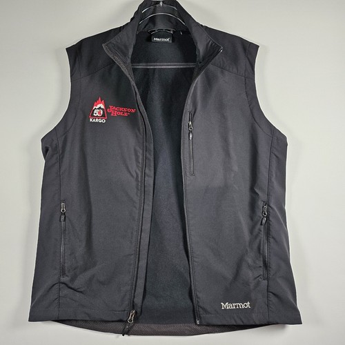 Marmot Approach Vest Black Outdoors M3 Soft Shell Water Repellent Large - Picture 3 of 24
