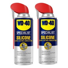 WD-40 Specialist Silicone Lubricant with Smart Straw Sprays 2 Ways Twin-Pack ...