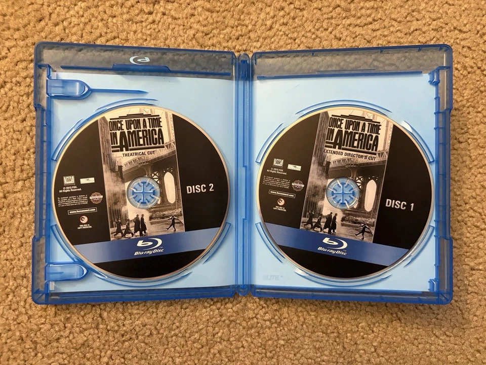 Once Upon a Time in America (Blu-ray Disc, 2015, 2-Disc Set) Robert De Niro OOP - Image 3 of 4