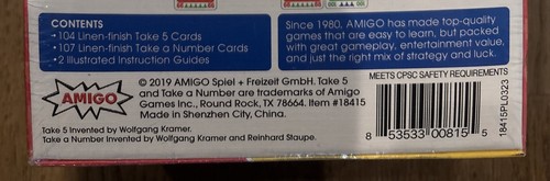 Take 5 Take A Number Bonus Pack 6 Nimmt X Nimmt Family Card Amigo Games AGI18415 - Picture 5 of 10