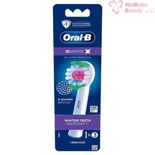 Oral-B 3D White X 3 Replacement Brush Heads New In Box