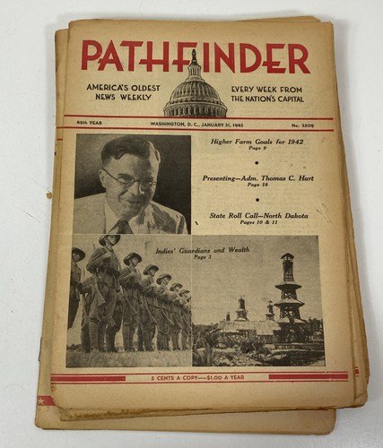 Vintage Lot of 91 Pathfinder News Magazines from 1939-1943 Weekly News Magazines - Bild 15 von 24