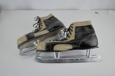 Rare Excellent Vintage Planerts Electric Winner Leather Men's Ice Skates Size 12