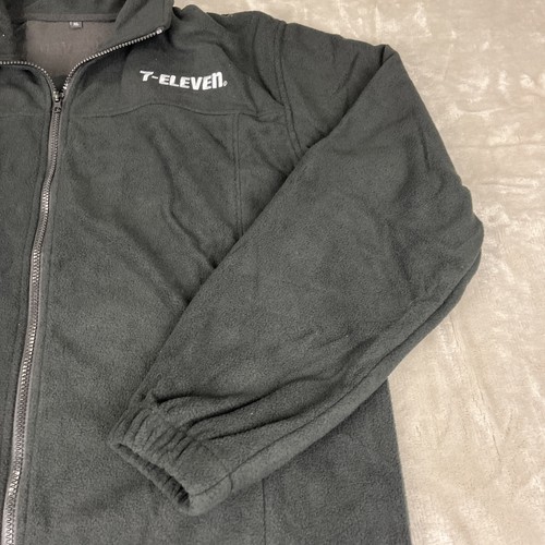 7-Eleven 7-11 Black Fleece Softshell Jacket Employee Uniform Women’s Size XL - Picture 5 of 13