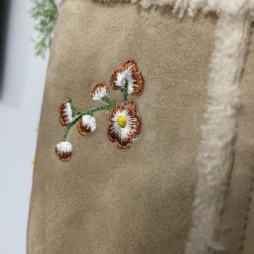 Rare Coach Drifter Embroidered Floral Embroidered Shearling Coat Trench 2 - Picture 8 of 17