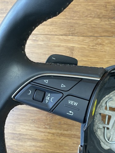 2018-2020 Audi Q5 FY STEERING WHEEL SWITCHES & PADDLES SHIFT LEATHER OEM - Picture 4 of 14