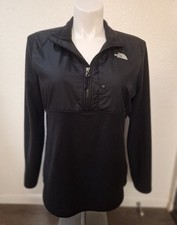 The North Face Women's Black Fleece 1/4 Zip Collared Pullover Sweater XL