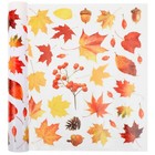 Thanksgiving Window Cling Fall Window Cling Maple Leaf Decal Glass Decor