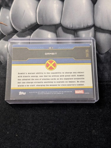 2025 Topps Finest X-Men ‘97 - Gambit - Sentinels Scan - Orange /25 SSP #SS-7 - Picture 2 of 2