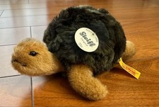 Steiff Slo Solo Turtle Plush Toy, Tag, Collectible, Child-Friendly