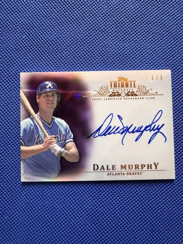 2013 Topps Tier One Dale Murphy Atlanta Braves 1/1 On Card Auto