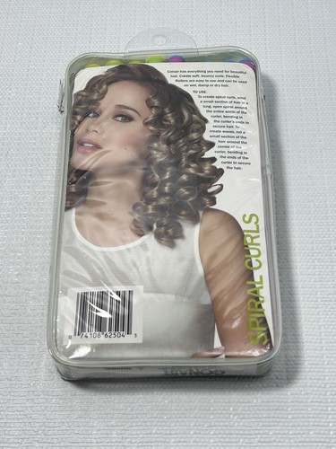 Conair Spiral Rollers Flexible Spiral Curls, Pink & Green, 18 Count - Picture 2 of 9