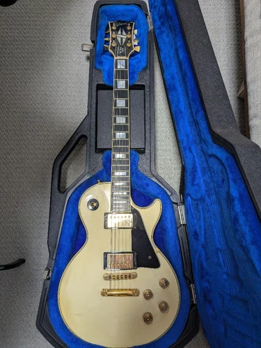 Electric Guitar Gibson 1989 Les Paul Custom Vintage White Made in USA SN80899549