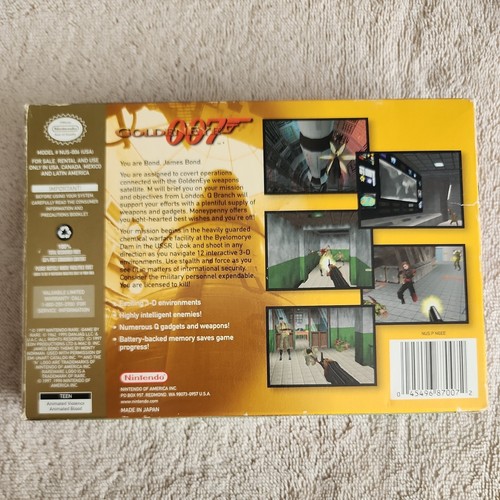 JAMES BOND GOLDENEYE 007 - N64 CIB - Picture 2 of 9