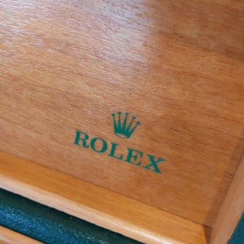 Caja Reloj ROLEX Original Vacía Madera Verde Tamaño unos 13 x 10 x 5,5 cm - Imagen 24 de 24