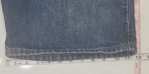 Levi’s 569 Loose Straight Jean Shorts Size 38 Blue Denim Classic Long - Picture 5 of 8