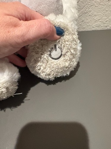 NWT DEMDACO Guardian Angel Bear Plush "Bless this little angel" White Gray - Picture 9 of 14