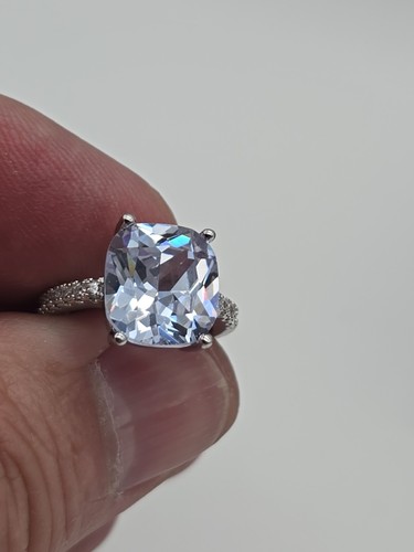 Anello in argento sterling e zirconi misura 5 - Foto 5 di 6