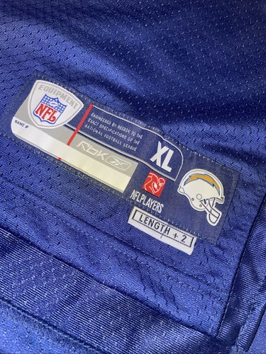 Neu mit Etikett LaDainian Tomlinson San Diego Chargers Trikot Herren XL blau Vintage genäht Pro - Bild 7 von 12