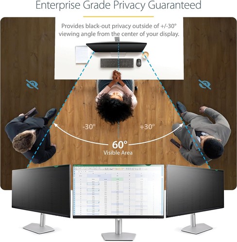 StarTech.com 23,6-calowy monitor komputerowy 16:9 filtr prywatności, ochrona przed odblaskami - Zdjęcie 2 z 9