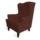 Stretch Wingback Chair Sofa Slipcover 1-Piece Sofa Cover Furniture Protector ...