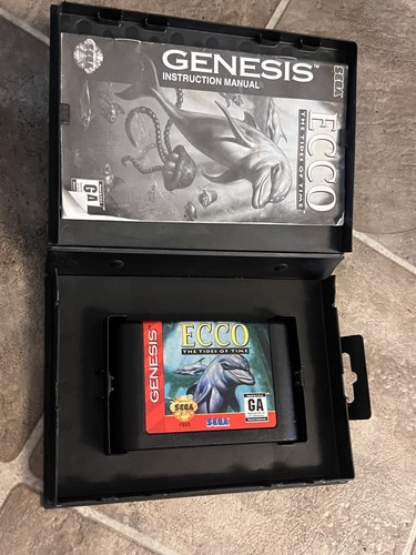 Ecco The Tides of Time (Sega Genesis, 1994) CIB COMPLETE - Picture 2 of 9