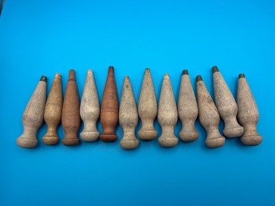 LOT OF 12 VINTAGE AWL HAFT HANDLES - UNUSED