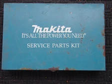 Vtg Makita Power Tools Service Parts Kit in Metal Case Carbon Brush Switch
