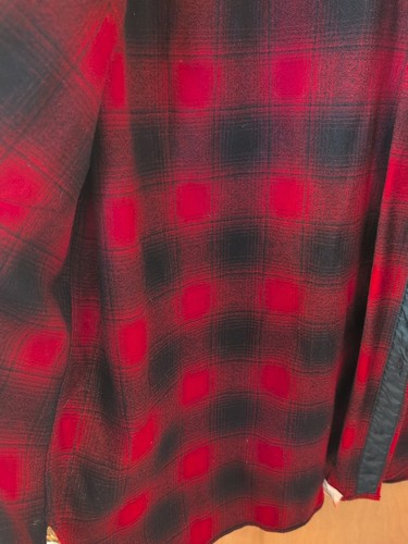 Vintage Pendleton USA Wolle rot kariert Knopf Hemd Herren Größe XL lang Slv Portland - Bild 6 von 16