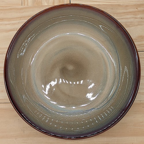 Sango Nova Brown 14" Serving Bowl 4933 Stoneware Modern Rustic Tableware - Picture 3 of 5