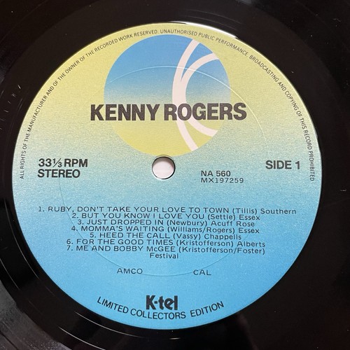 The Kenny Rogers Story Vinyl Record 12” 33 RPM NA 560 K-tel Records 1985 - Picture 14 of 24