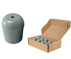 Replacement Folding Chair Tips 25 Pack Lt Gray 3/4 in Round PVC Tubular Leg Caps