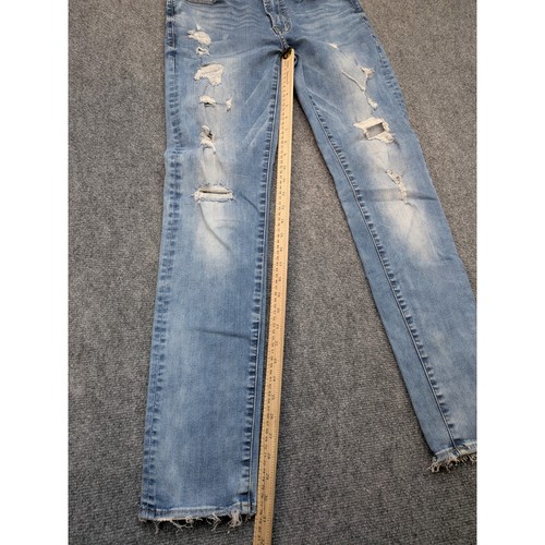 American Eagle Mens Slim Jeans Extreme Flex Ripped Distressed Denim 28x31 - Picture 4 of 12