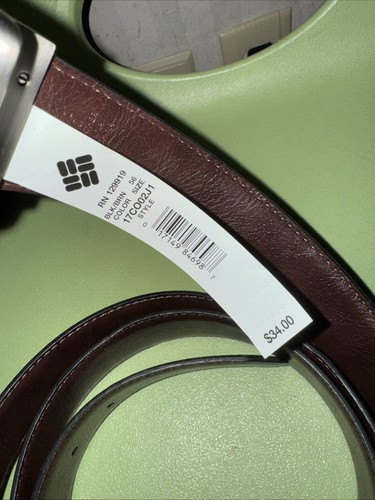 Neu mit Etikett Columbia Wendegürtel aus Kunstleder – Herrengröße 56 schwarzbraun - Bild 3 von 4