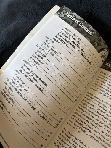COOKBOOK RECIPES Magic Bullet 10 Second Recipes & User Guide HOMELAND HOUSEWARE - Picture 6 of 8