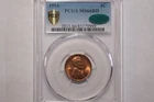 New Listing1954 LINCOLN CENT GRADED PCGS MS66RD CAC GREEN