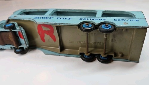 Vintage DINKY TOYS #582 Bedford Pullmore Car Transporter Meccano England - Picture 9 of 10