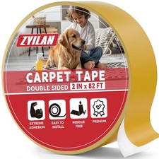 Double Sided Carpet Tape Area Rugs 2 Inch x 27 Yards Heavy Duty Gripper Roll