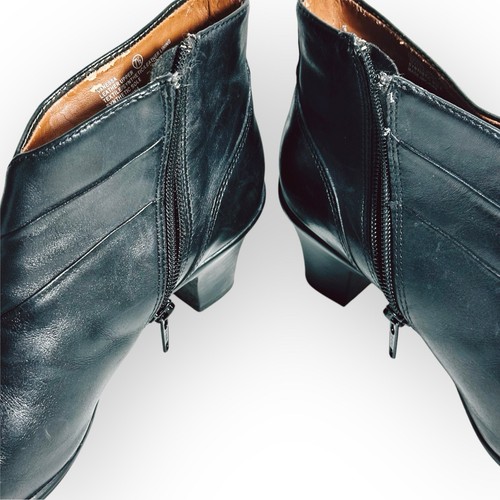 Planet Shoes Ankle Boots Women’s Sz 7.5au 38.5eu Black Leather Low Heel (t16) - Picture 8 of 20