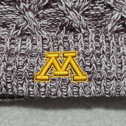 Minnesota Golden Gophers Beanie Mütze Einheitsgröße Bündchen Bommel Tanja NEU NCAA Zephyr - Bild 3 von 9