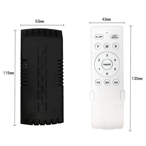 Kit Télécommande Ventilateur de Plafond 6 Vitesses Minuterie Remplacement pour Ventilateur Lumière DC - Photo 2 sur 6