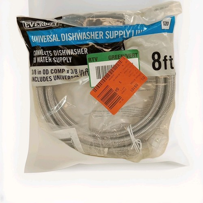 #ad #ad Everbilt Washing Machine Hose Stainless Steel 3 4quot; x 3 4quot; 8#x27; 7223 96 38 6E EB.66 $15.00