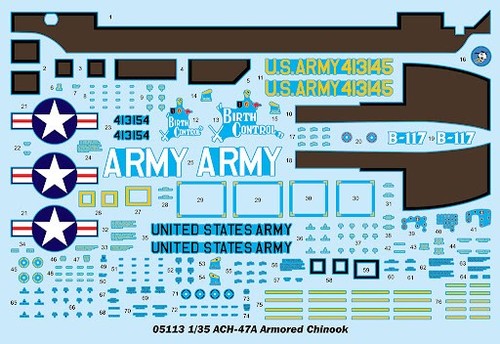 Trumpeter 1/35 ACH47A Armored Chinook Helicopter #05113 #5113 📌USA📌New Rel📌 - Bild 5 von 5