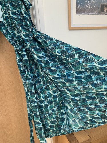 Weird Fish Green Patterned Dress Size 12 New - Picture 5 of 7