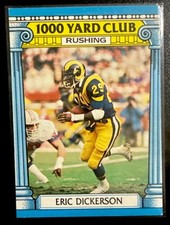 1987 Topps 1000 Yard Club Eric Dickerson Football Card #1