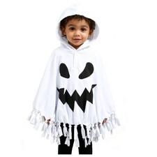 Toddler Kids Baby Girl Boy Ghost Costume Halloween Cloak Cape Hat Funny Cospl...