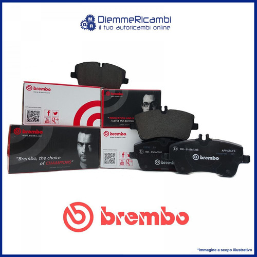 KIT PASTIGLIE FRENO BREMBO ANTERIORI PER RENAULT LAGUNA II 01-> (280MM) - Imagen 1 de 3