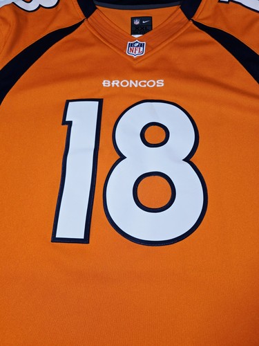 Nike On Field Denver Broncos Peyton Manning Jersey Orange Mens XXL - 第 5/8 張圖片